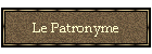 Le Patronyme